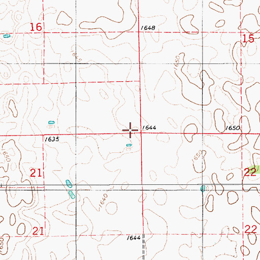 Topographic Map of Township of Gales, SD