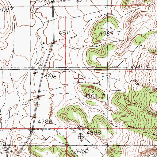 Topographic Map of North Thomson Canyon, WY