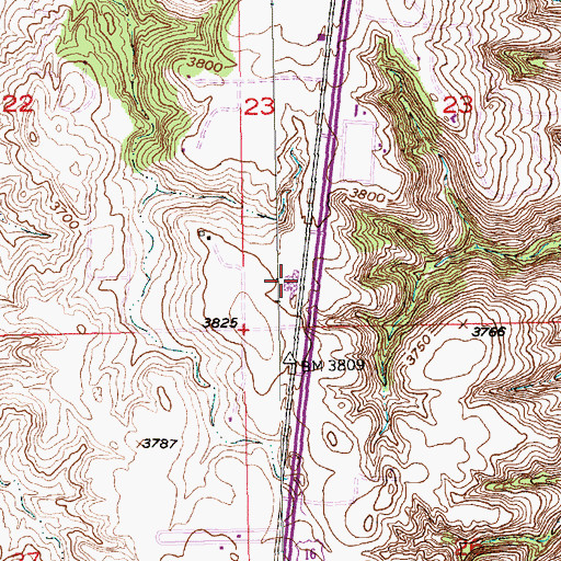 Topographic Map of Black Hills Maze, SD