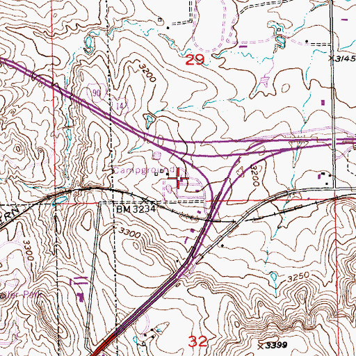 Topographic Map of Berry Patch Campground, SD