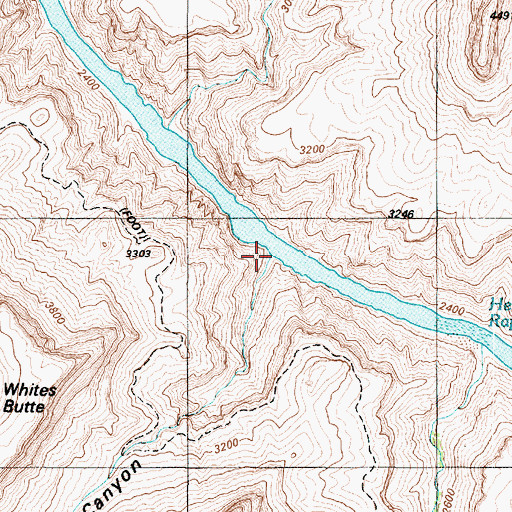 Topographic Map of Travertine Canyon, AZ