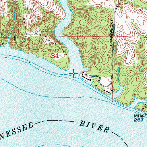 Topographic Map of Sixmile Creek, AL