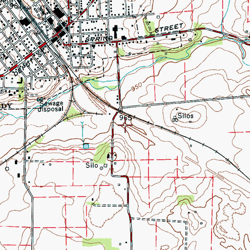 Topographic Map of Winchester Division (historical), TN