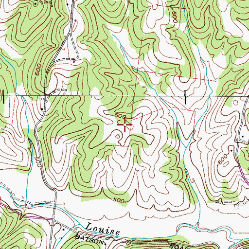 Topographic Map of Clarksville Division (historical), TN