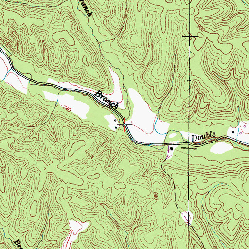 Topographic Map of Cannon Branch, TN