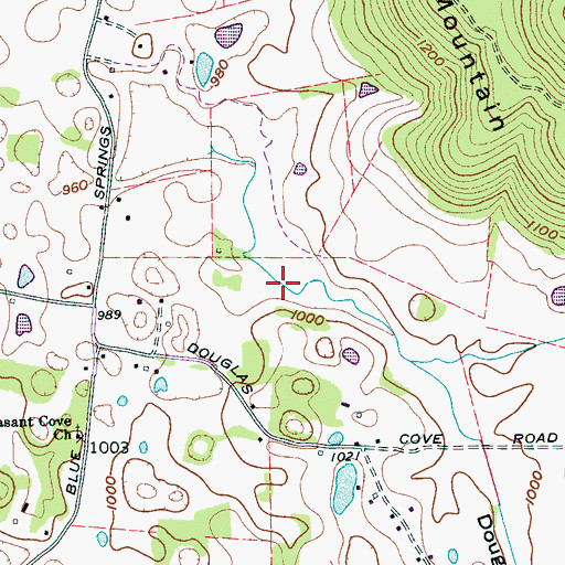 Topographic Map of Douglas Cove, TN