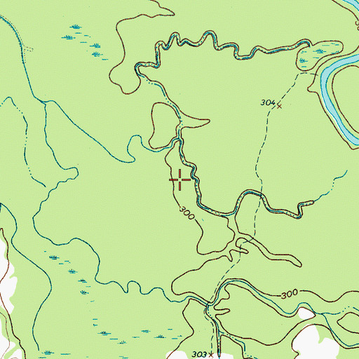 Topographic Map of Hatchie Bottom, TN