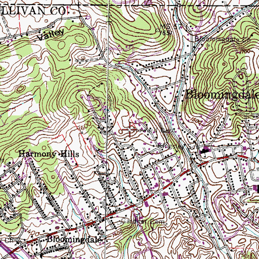 Topographic Map of Howard Cemetery, TN