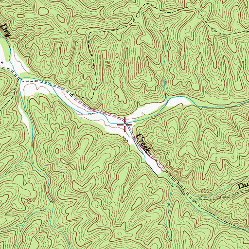 Topographic Map of Owl Hollow, TN