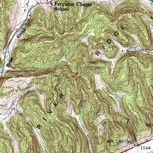 Topographic Map of River Ridge, TN