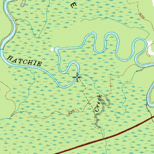 Topographic Map of Short Creek, TN