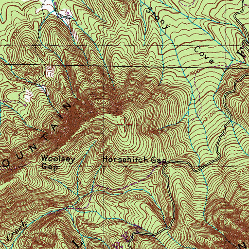 Topographic Map of Short Mountain, TN