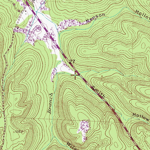 Topographic Map of Smith Hollow, AL