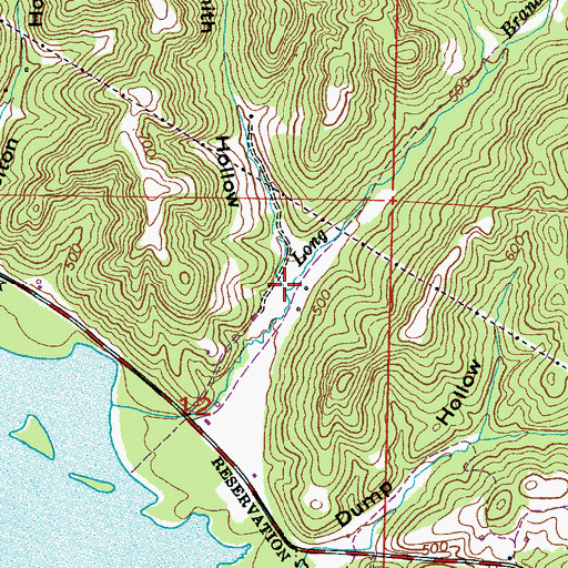 Topographic Map of Smith Hollow, AL