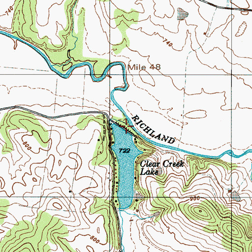Topographic Map of Simpson Chapel Hollow, TN