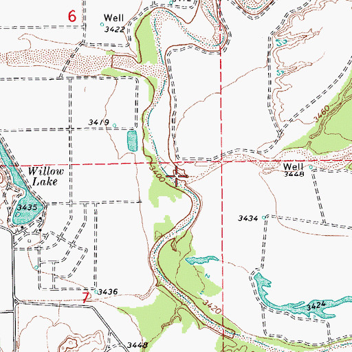 Topographic Map of Tres Alamos Wash, AZ