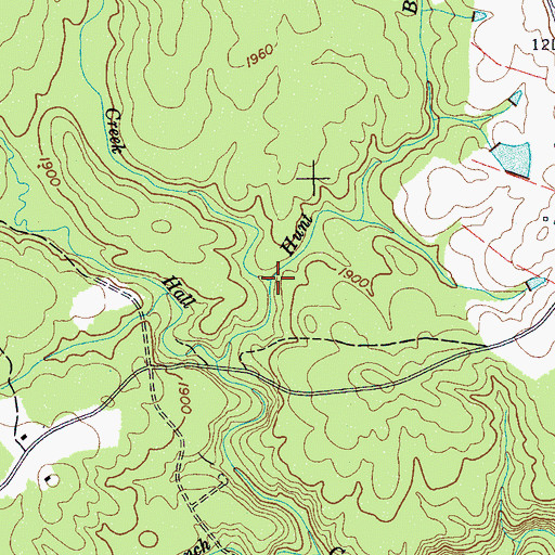 Topographic Map of Smith Creek, TN