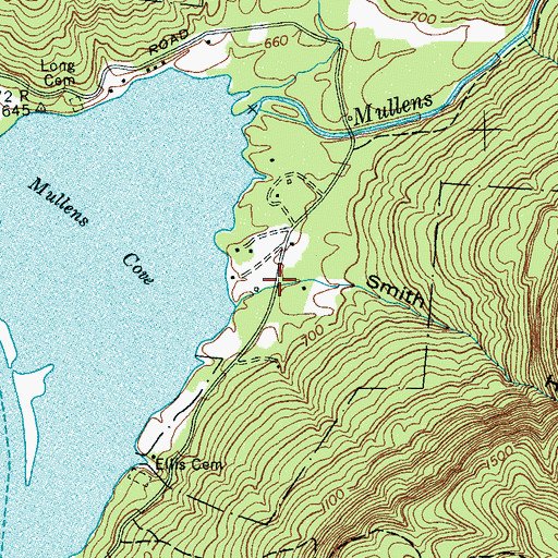 Topographic Map of Smith Hollow, TN