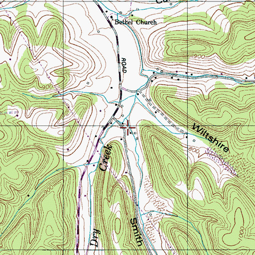 Topographic Map of Smith Hollow, TN