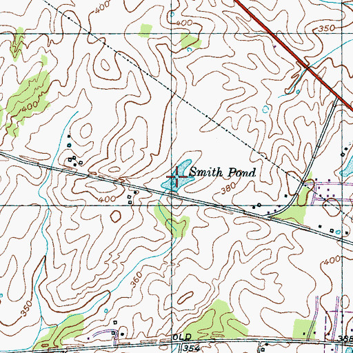 Topographic Map of Smith Pond, TN