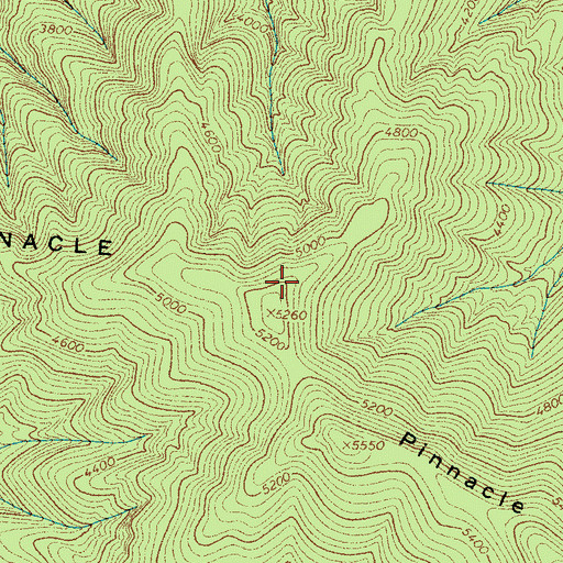 Topographic Map of Snag Mountain, TN