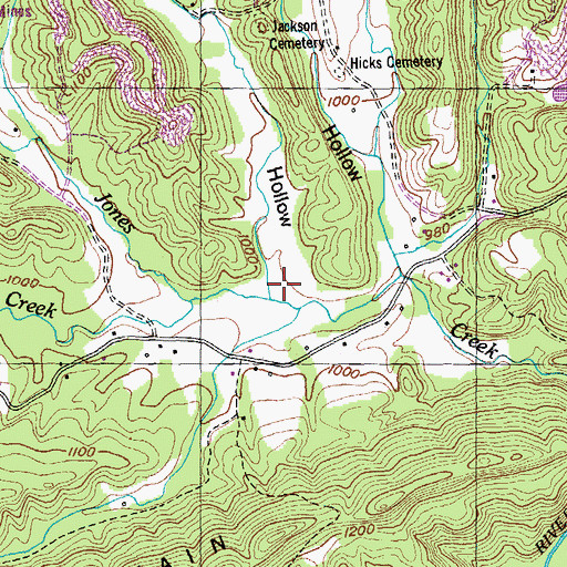 Topographic Map of Solomon Hollow, TN