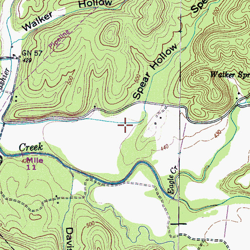 Topographic Map of Spear Hollow, TN