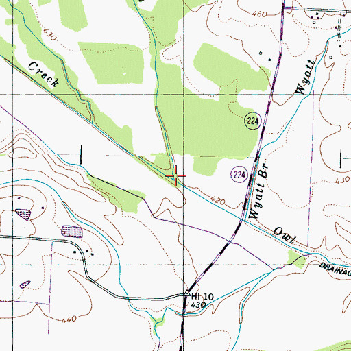 Topographic Map of Spring Branch, TN