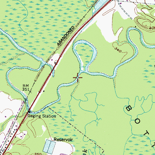Topographic Map of Spring Creek, TN