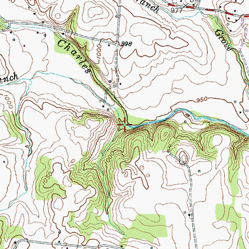 Topographic Map of Spurlock Branch, TN