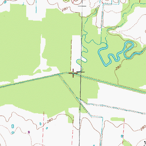 Topographic Map of Squirt Creek, TN