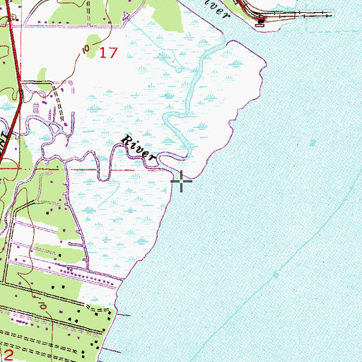 Topographic Map of South Fork Deer River, AL