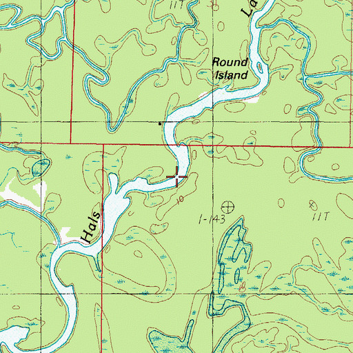 Topographic Map of South Lake, AL