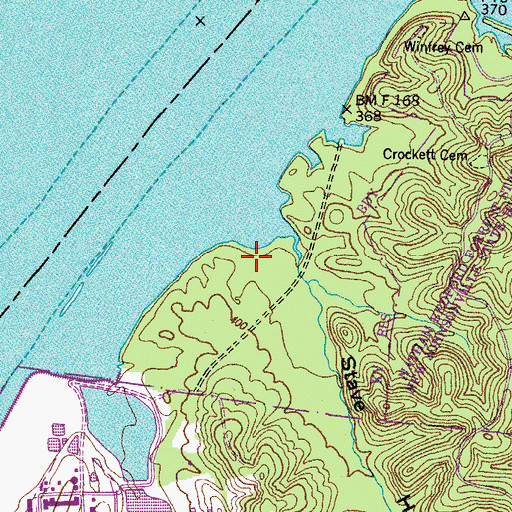 Topographic Map of Stave Hollow, TN