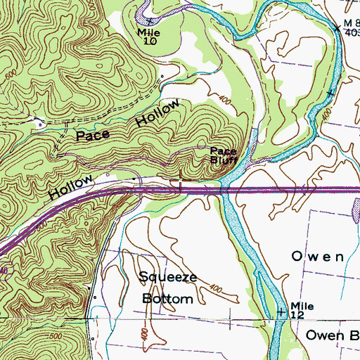 Topographic Map of Sterling Hollow, TN