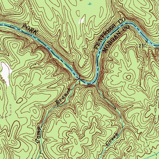 Topographic Map of Still Camp Branch, TN