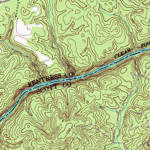 Topographic Map of Still Camp Branch, TN