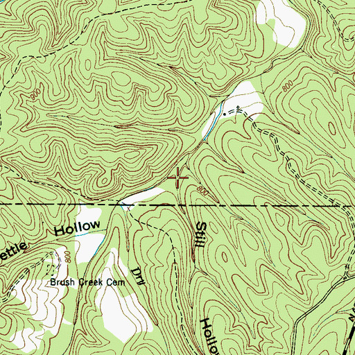 Topographic Map of Still Hollow, TN