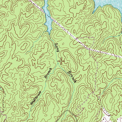 Topographic Map of Stillhouse Branch, TN