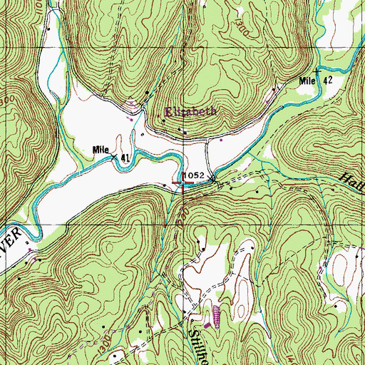 Topographic Map of Stillhouse Branch, TN