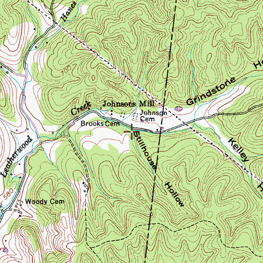 Topographic Map of Stillhouse Hollow, TN