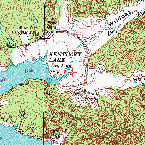 Topographic Map of Stilly Hollow, TN