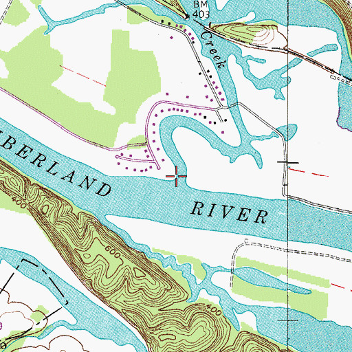 Topographic Map of Sycamore Creek, TN