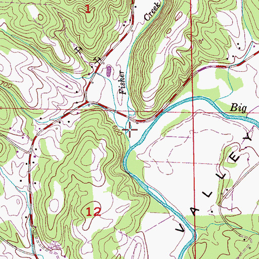 Topographic Map of Spout Spring Hollow, AL