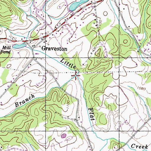 Topographic Map of Tabler Branch, TN