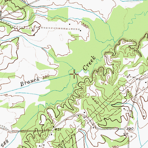Topographic Map of Talley Spring Branch, TN