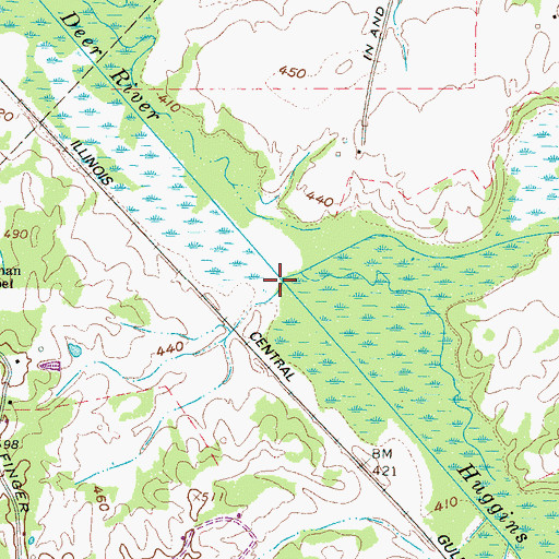 Topographic Map of Tar Creek, TN