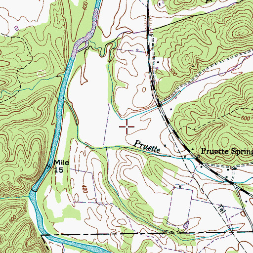 Topographic Map of Tate Hollow, TN