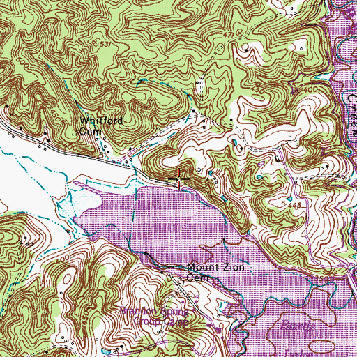 Topographic Map of Tharpe Church, TN