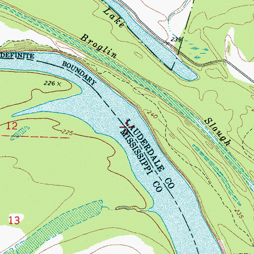 Topographic Map of The Chute, TN